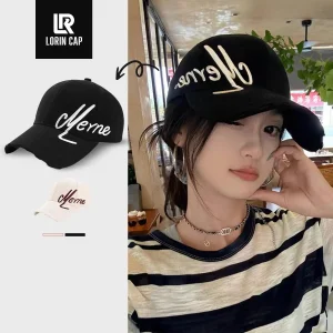 MŨ NÓN LƯỠI TRAI MEME LORIN CAP HỞ ĐUÔI PHONG CÁCH HÀN QUỐC VẢI KAKI COTTON SIZE 52-64cm
