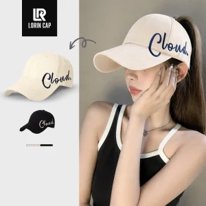 MŨ NÓN LƯỠI TRAI CLOUD LORIN CAP HỞ ĐUÔI PHONG CÁCH BASIC HÀN QUỐC VẢI KAKI COTTON SIZE 52-64cm