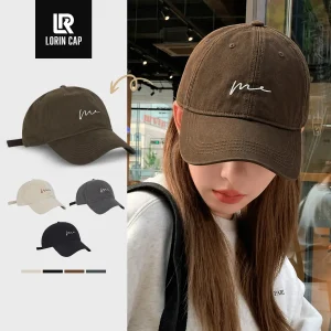 MŨ NÓN LƯỠI TRAI ME LORIN CAP PHONG CÁCH ĐƠN GIẢN TRẺ TRUNG VẢI KAKI COTTON SIZE 52-64cm